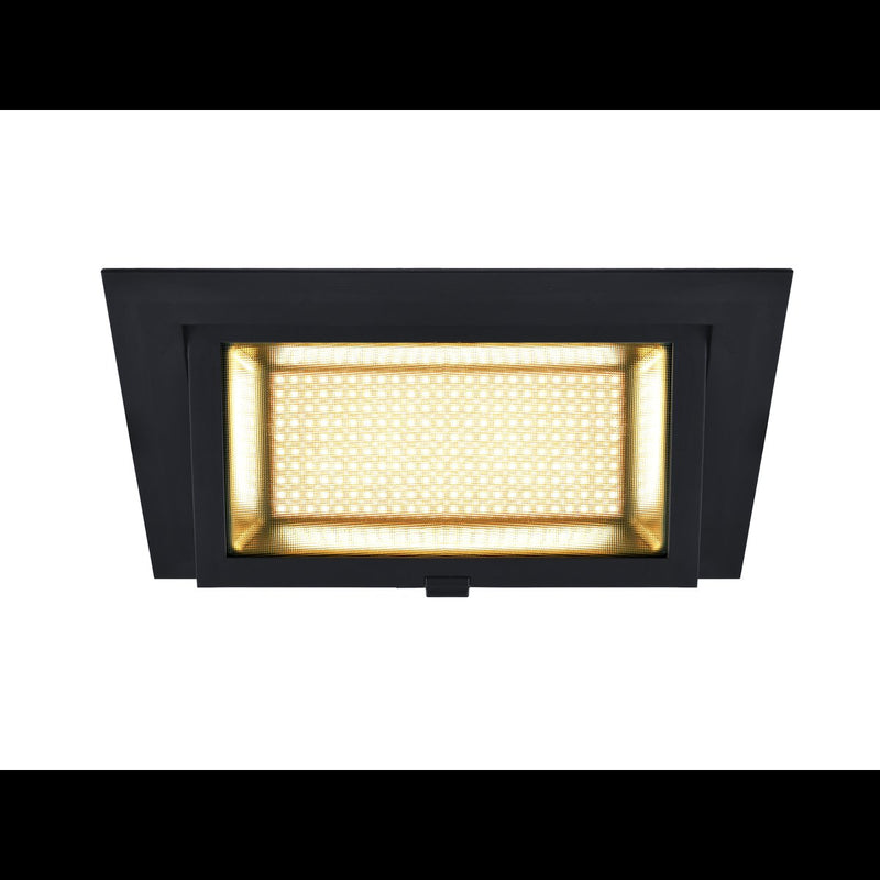 ALAMEA LED Recessed ceiling luminaire, black, 3000K, 45W