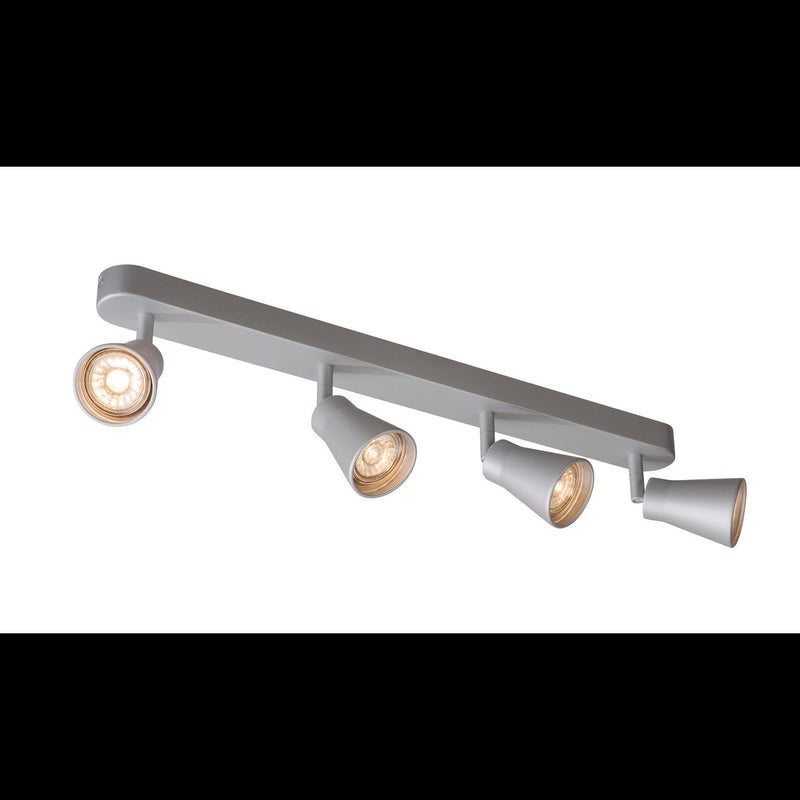 AVO CW Quad, Indoor surface-mounted wall and ceiling light, QPAR51, silver, max. 50W