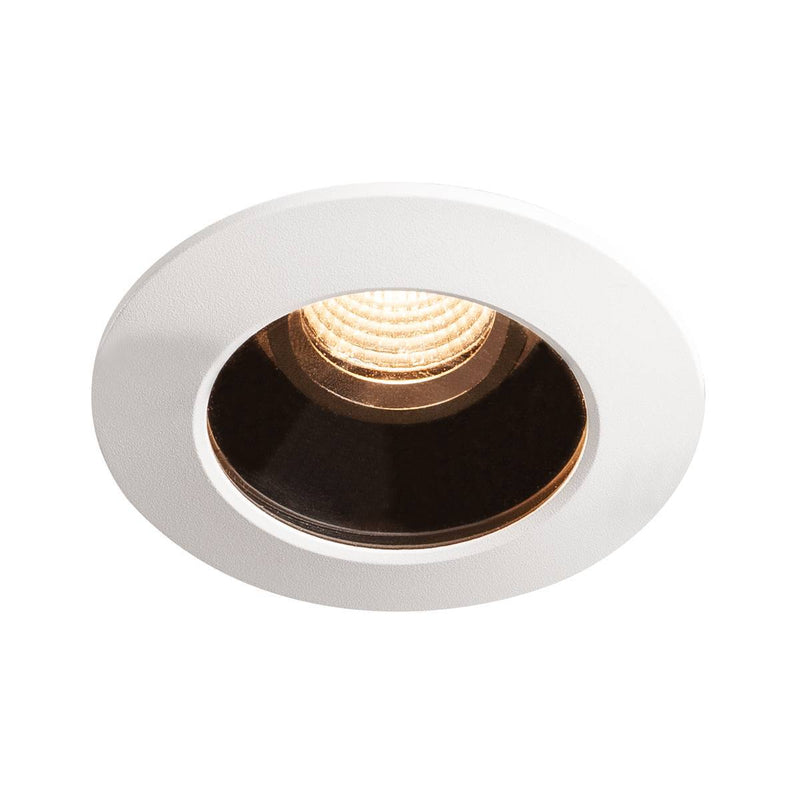 VARU DL, LED outdoor recessed ceiling light,black/white, IP20/65, 2700K