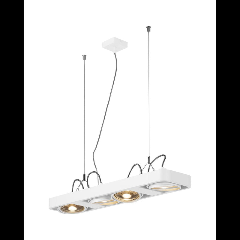 AIXLIGHT R2 LONG LED GU10, QPAR111, pendant, semicircular , white