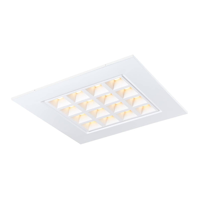 PAVANO 620x620 Indoor LED recessed ceiling light white 3000K UGR<(><<)>16