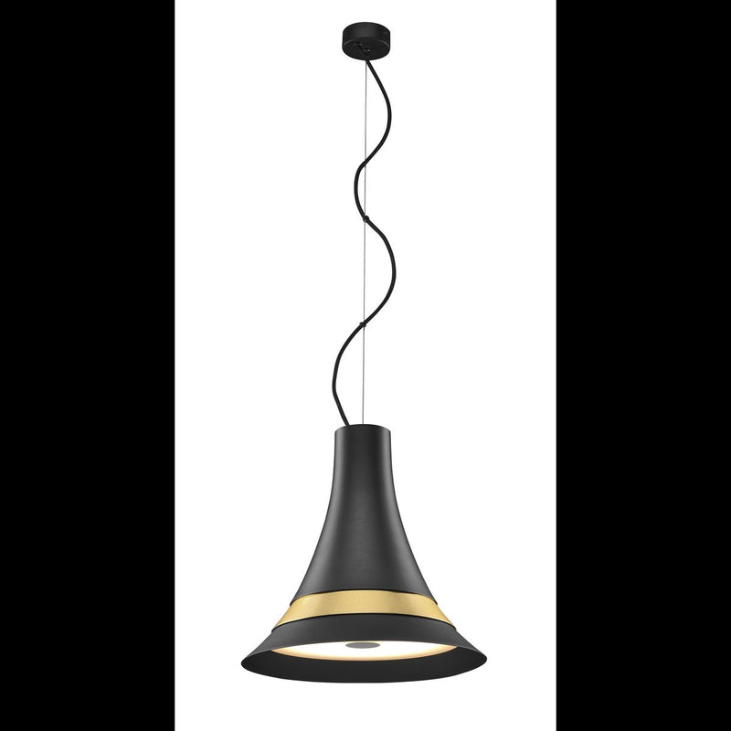 BATO 35 PD, LED Indoor pendant light, black/brass, LED, 2700K