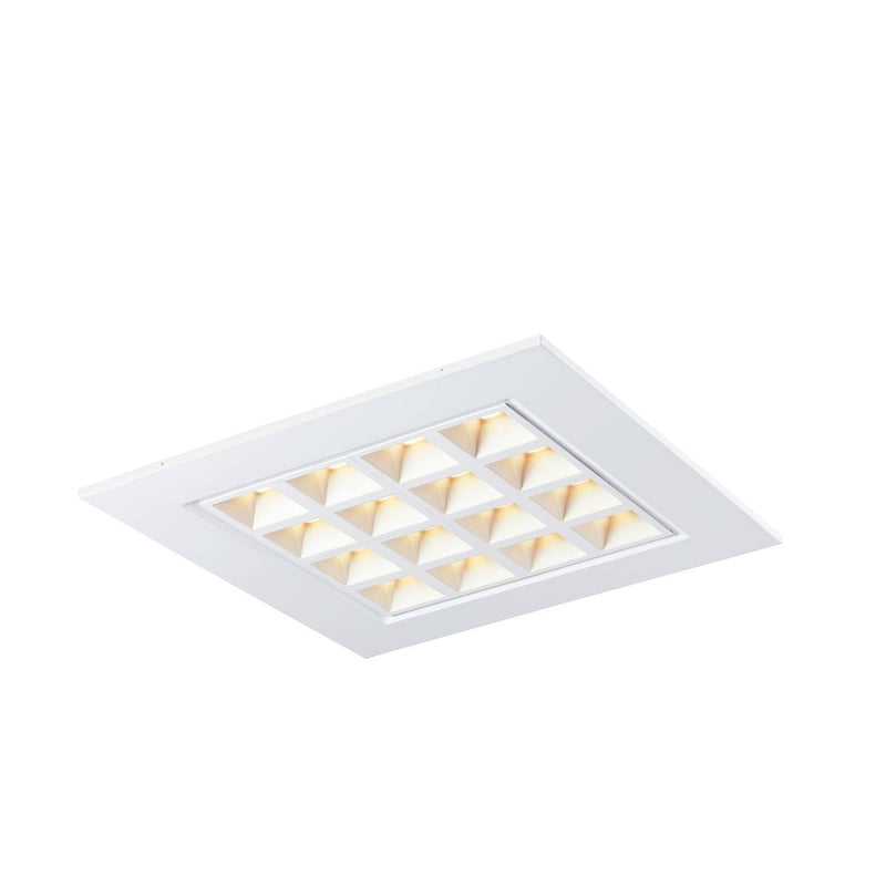 PAVANO 600x600 Indoor LED recessed ceiling light white 3000K UGR<(><<)>16