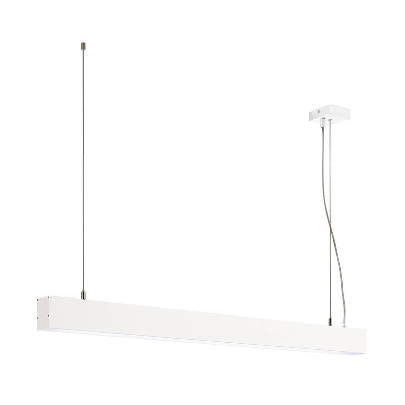 GLENOS pendant, matt white, 1m, 52W, 4000K