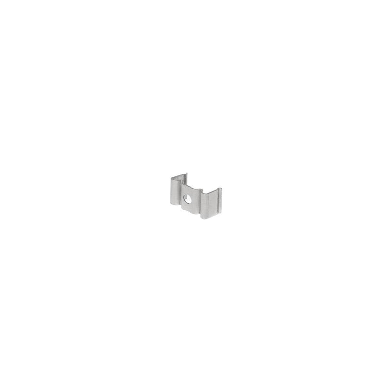 GLENOS holder for linear profile 1809, stainless steel, 2 pcs.