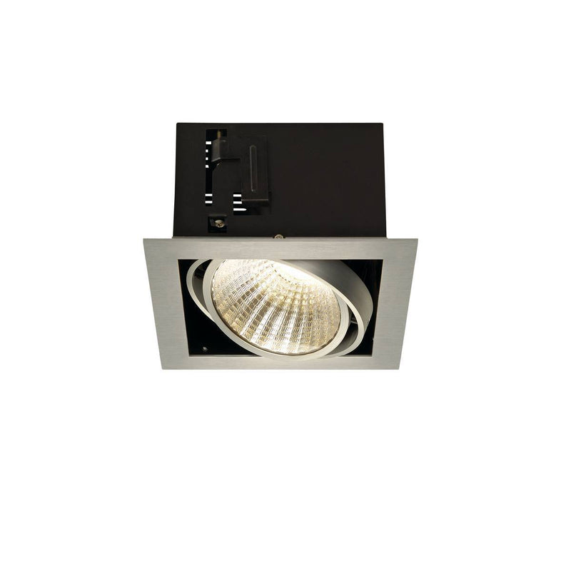 KADUX LED DL SET XL, square, alu brushed, 24W, 30°, 3000K, incl. driver