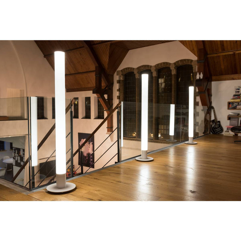 LIGHT PIPE, pathway and floor stand, LED, 2700K, white, Ø/H 10/140 cm