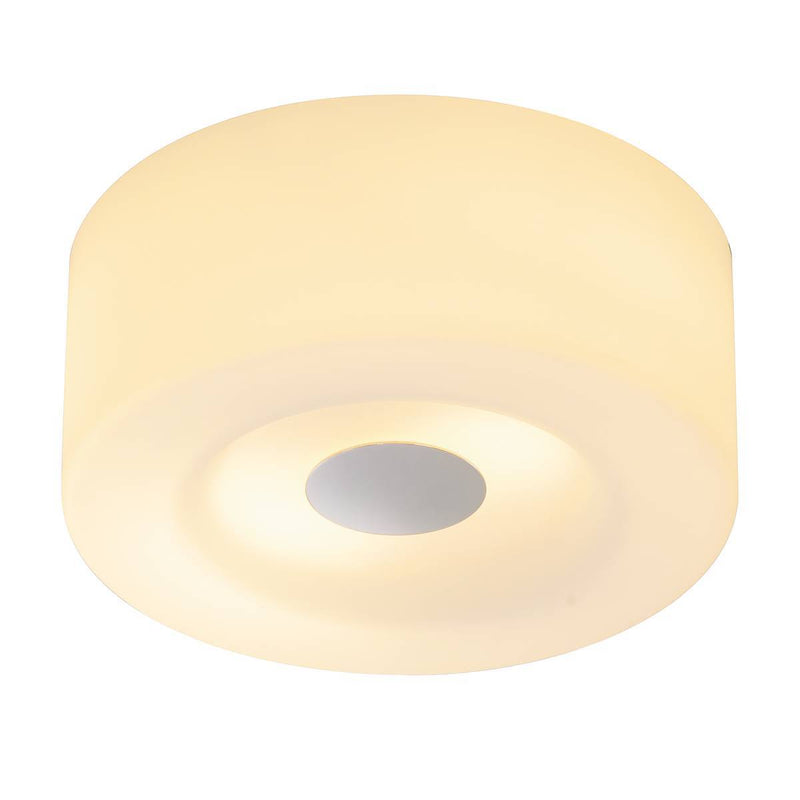 MALANG ceiling light, CL-1, round, chrome/POLYCARBONATEfrosted, 2x E27, max. 2x 60W