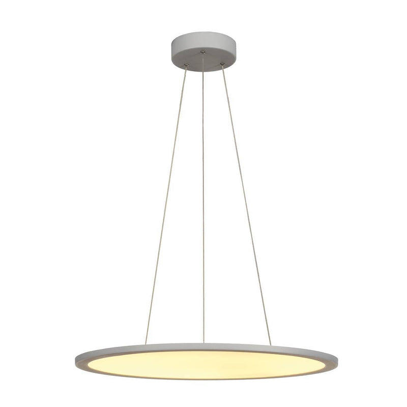 LED PANEL ROUND, pendant version, silver-grey, 338 LED, 39,8W, dimmable, 2700K.