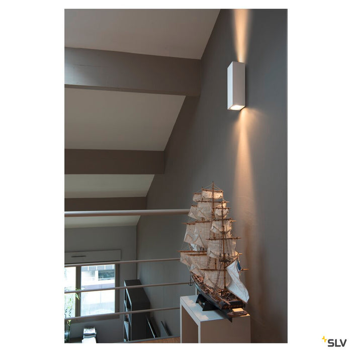 THEO UP/DOWN, QPAR51, wall light, white, max. 2x50W