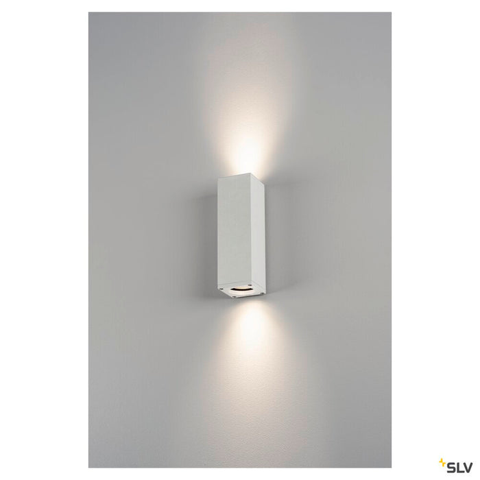 THEO UP/DOWN, QPAR51, wall light, white, max. 2x50W