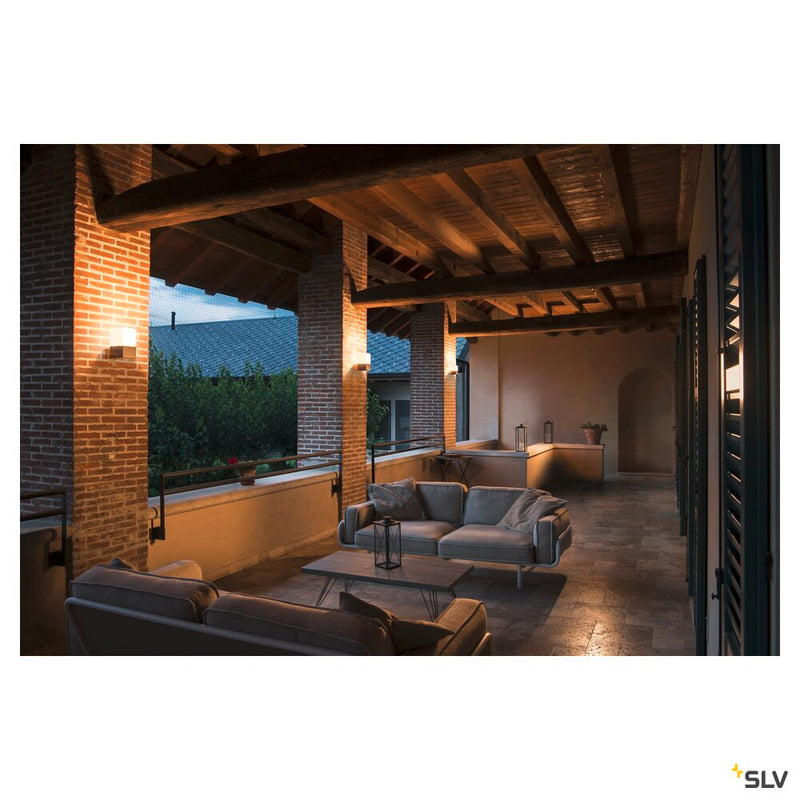 SQUARE WALL, E27, outdoor wall light, stainless steel 304, max. 20W, IP44