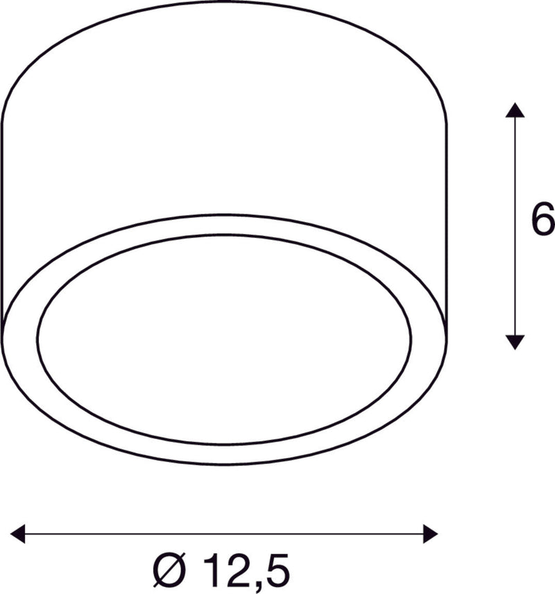 ROX CEILING OUT, TCR-TSE, outdoor ceiling light, brushed aluminium, max. 11W, IP44
