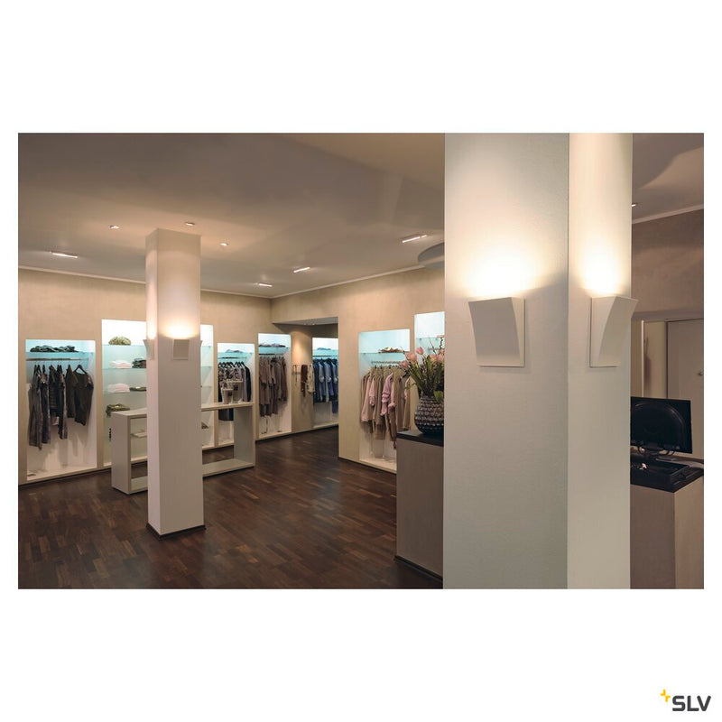 DELWA WIDE LED outdoor wall light, 3000K, 100°, white, IP44