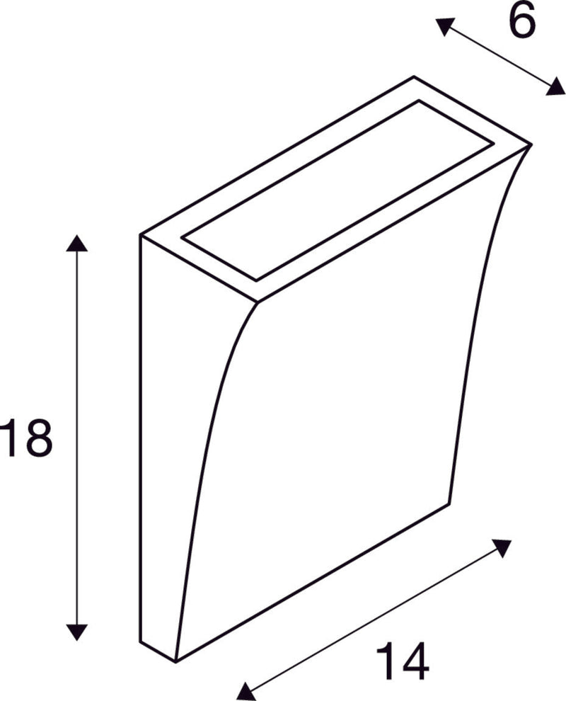 DELWA WIDE LED outdoor wall light, 3000K, 100°, anthracite, IP44