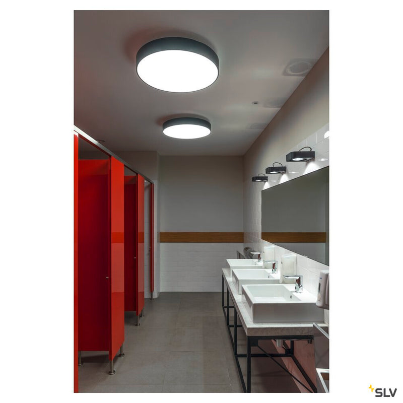MEDO 60 CW AMBIENT, LED Outdoor surface-mounted wall and ceiling light, DALI, black, 3000/4000K