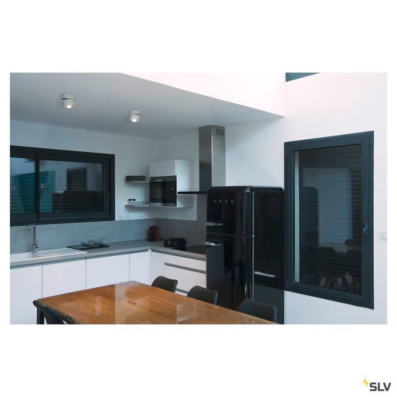 TOTHEE, wall and ceiling light, LED, 3000K, white/black, 50°