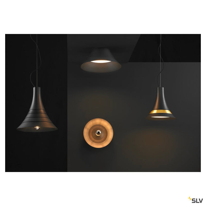 BATO 35 CW, Indoor surface-mounted wall and ceiling light, black, E27, max. 60W