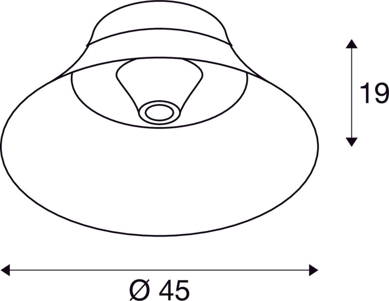 BATO 45 CW, Indoor surface-mounted ceiling light, black, E27, max. 60W