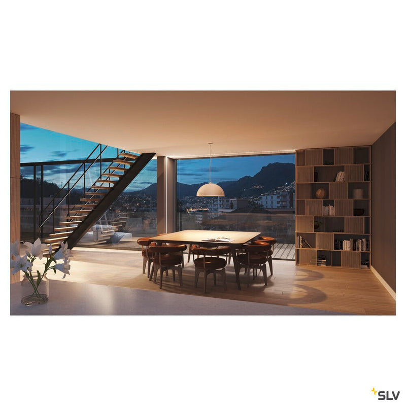 GRAZIA 20, recess mounted profile, LED, 3m, aluminium