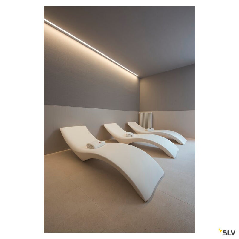 GRAZIA 20, recess mounted profile, LED, 3m, aluminium