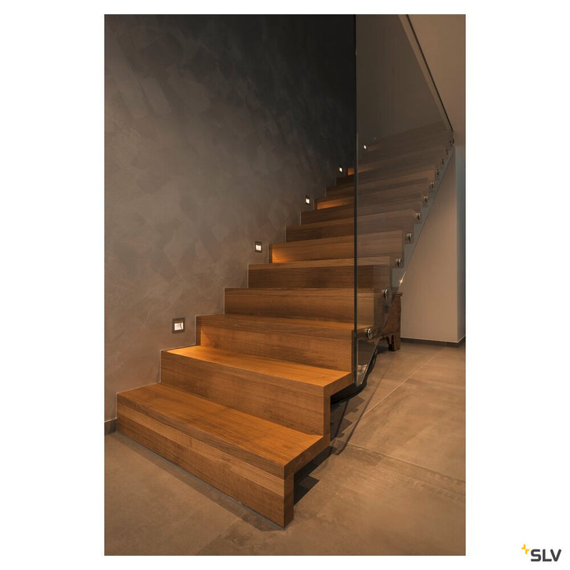 FRAME LED 230V CURVE, LED Indoor recessed wall light, 2700K