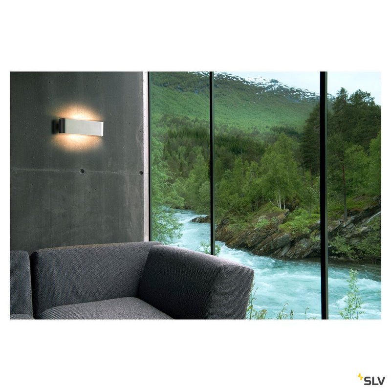 MANA, lamp shade, aluminium, polished aluminium, L/H/T 29/9,5/7 cm