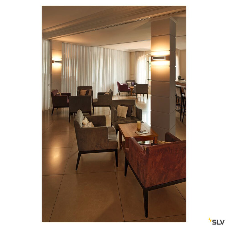 ASSO 300, wall light, LED, 2000K-3000K Dim to Warm, brushed aluminium/white