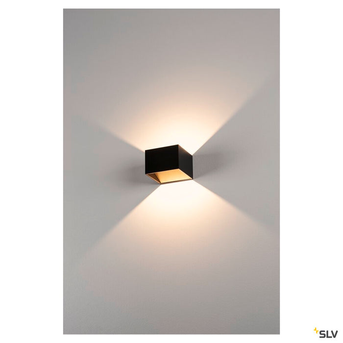 LOGS IN, wall light, LED, 2000K-3000K Dim to Warm, black/brass