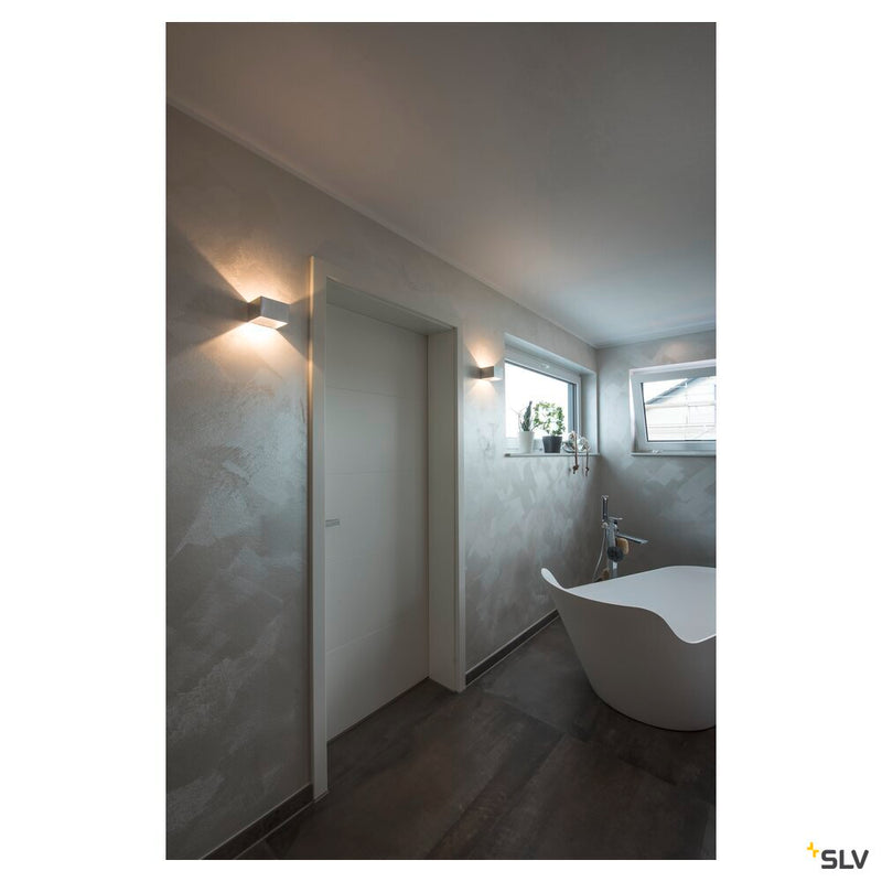 LOGS IN, wall light, LED, 2000K-3000K Dim to Warm, aluminium/white