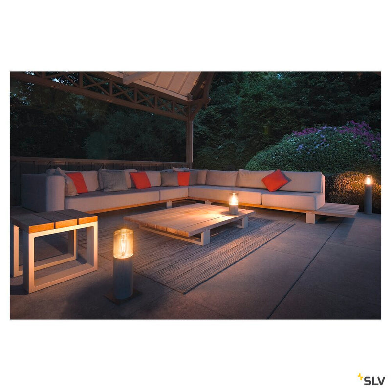 LISENNE POLE 40, E27, grey, IP54