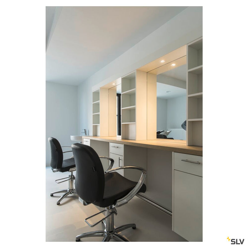 PIKA, recessed ceiling light, QPAR51, rigid, white, max. 50W