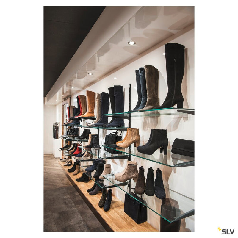 PIKA, recessed ceiling light, QPAR51, rigid, chrome, max. 50W