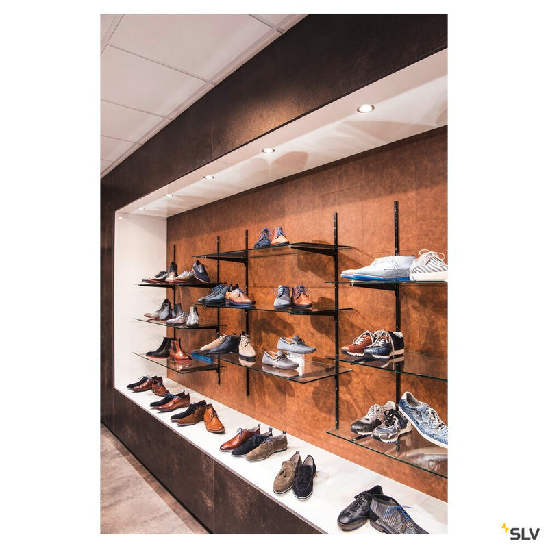 PIKA, recessed ceiling light, QPAR51, rigid, brass, max. 50W