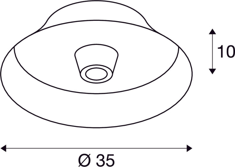 BATO 35 CW, Indoor surface-mounted wall and ceiling light, black, E27, max. 60W