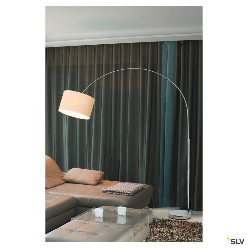 FENDA BOW BASIC, E27, chrome, max. 40W