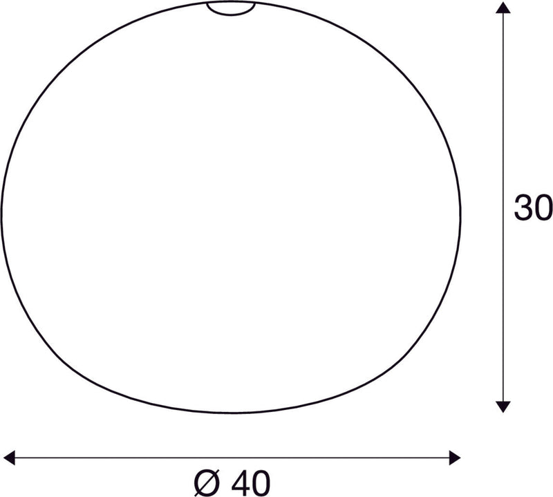 FENDA, globe, white, Ø40cm