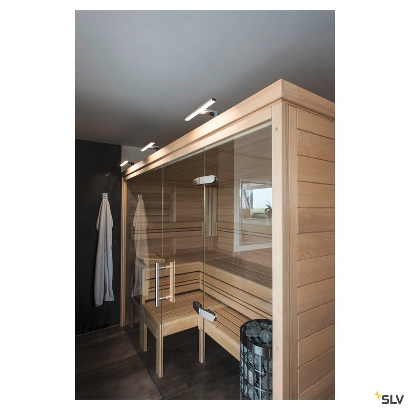 DORISA, mirror light, LED, 4000K, short, chrome, IP44