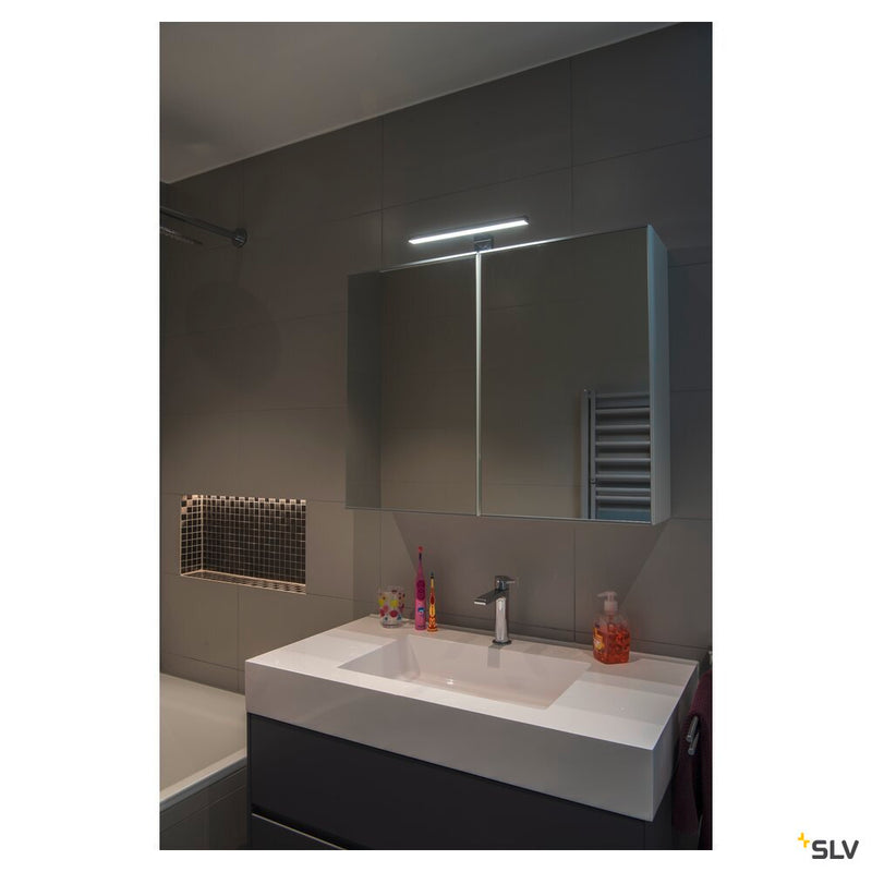 DORISA, mirror light, LED, 4000K, short, chrome, IP44
