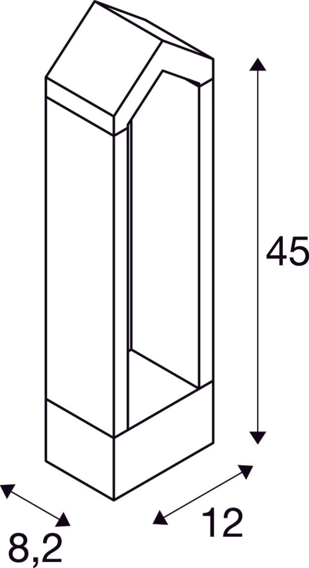 RASCALI 45 Pole, LED Outdoor floor stand, anthracite, 3000K