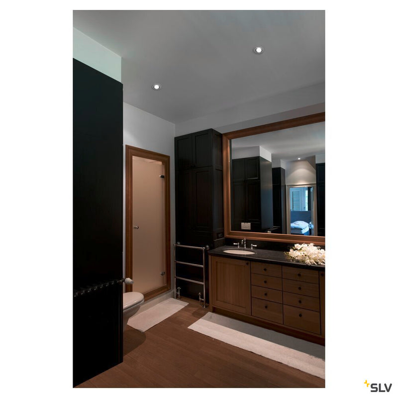 KINI, outdoor recessed ceiling light, LED, 3000K, white, 60°, IP65