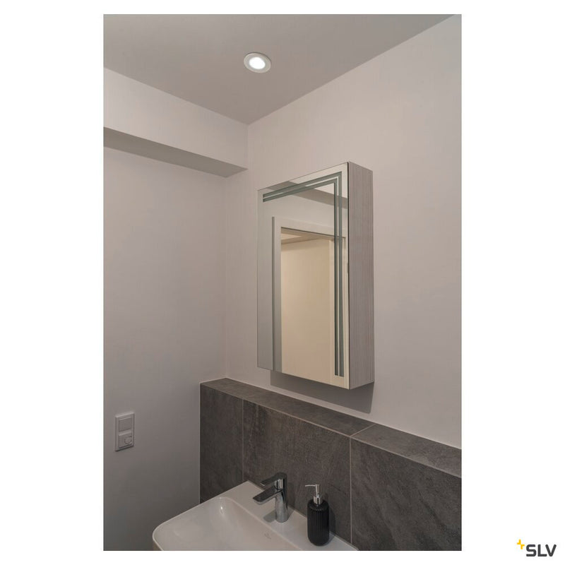 KAMUELA, fire protection recessed ceiling light, LED, 3000K, white, 38°, dimmable, IP65