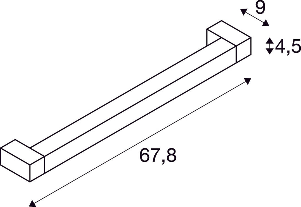 LONG GRILL, wall and ceiling lights, LED, 3000K, white