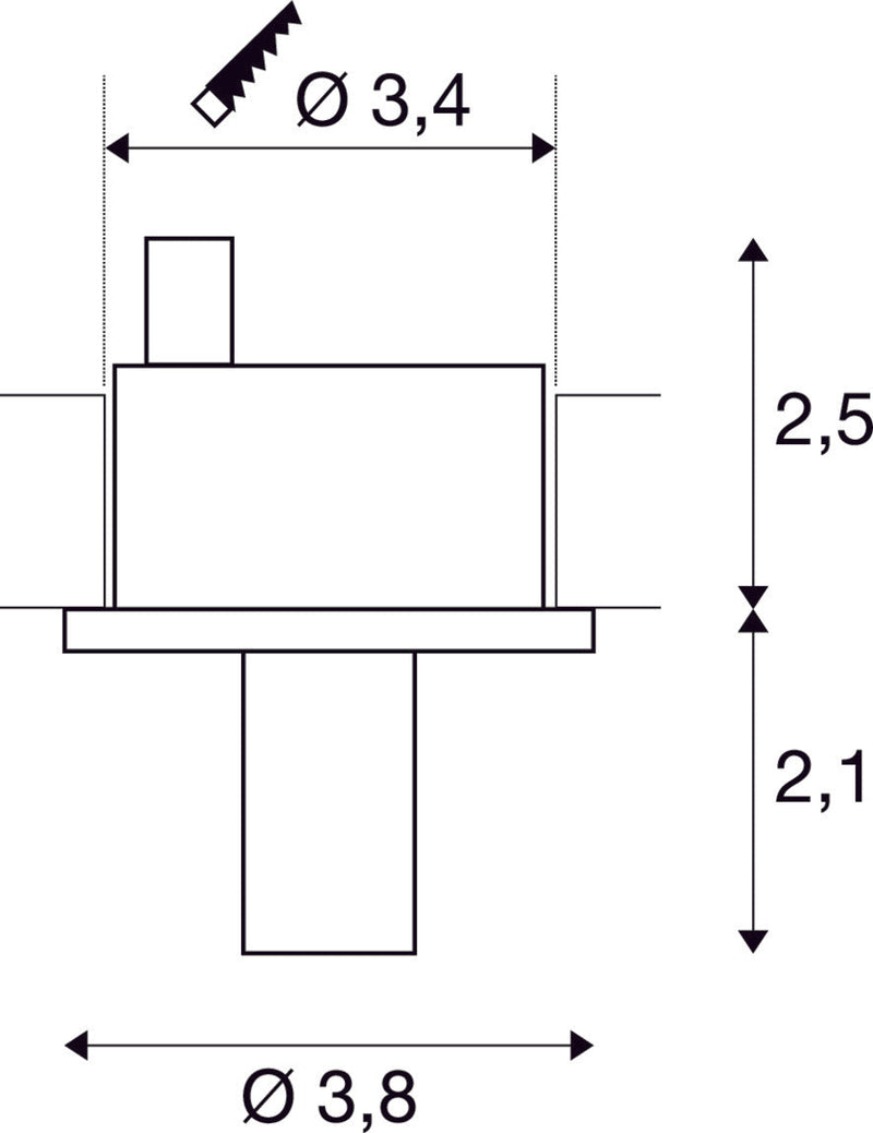 LIGHTPOINT, recessed fitting, LED, round, matt white, 3000K