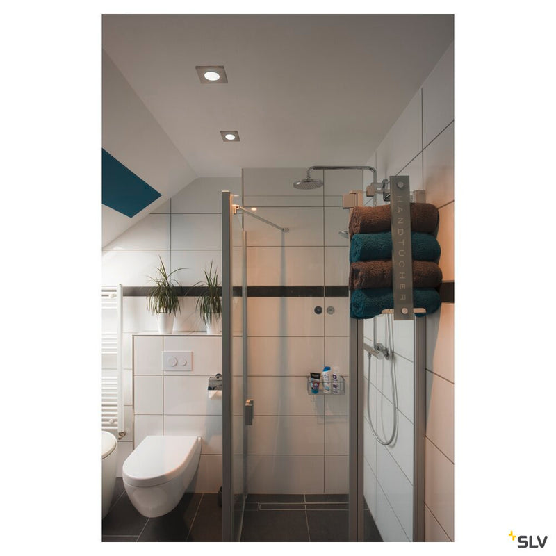 DOLIX OUT QPAR51, square, matt chrome