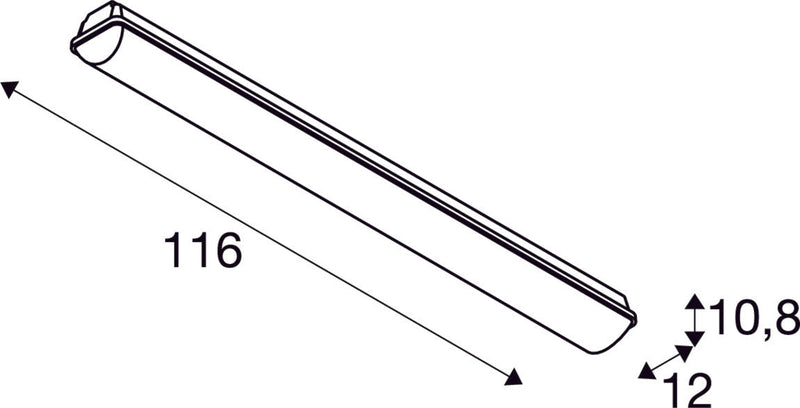 IMPERVA 120 CW, LED Outdoor wall and ceiling light, IP66, grey, 4000K