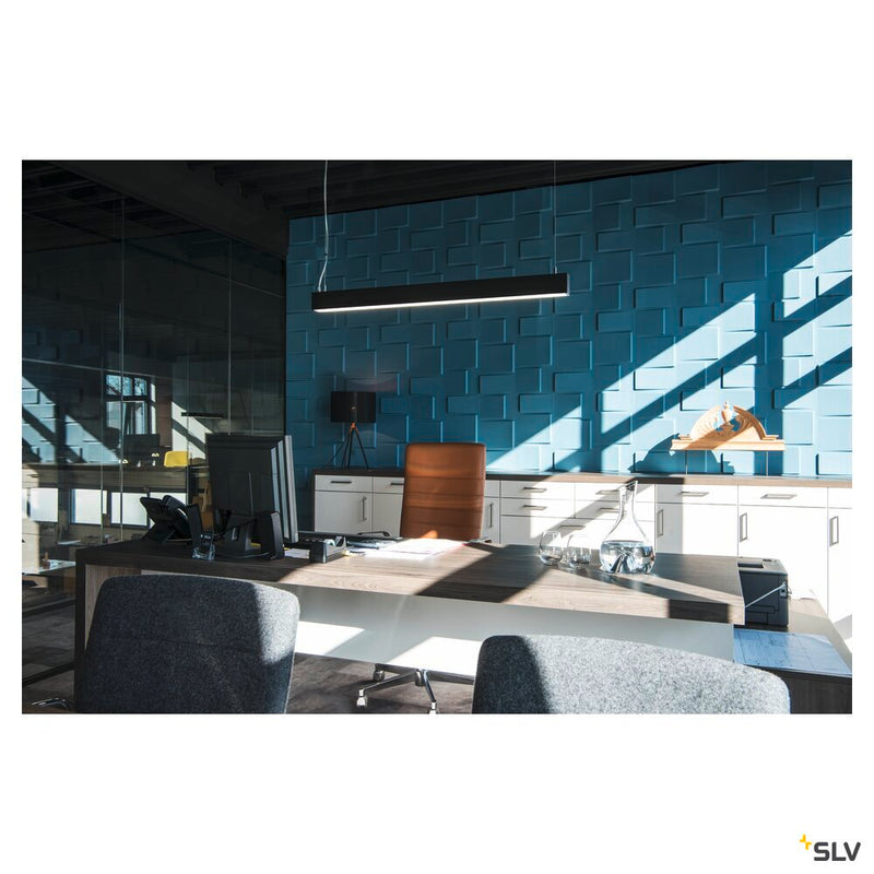 GLENOS, professional pendant, LED, 4000K, black, 1 m, 43W