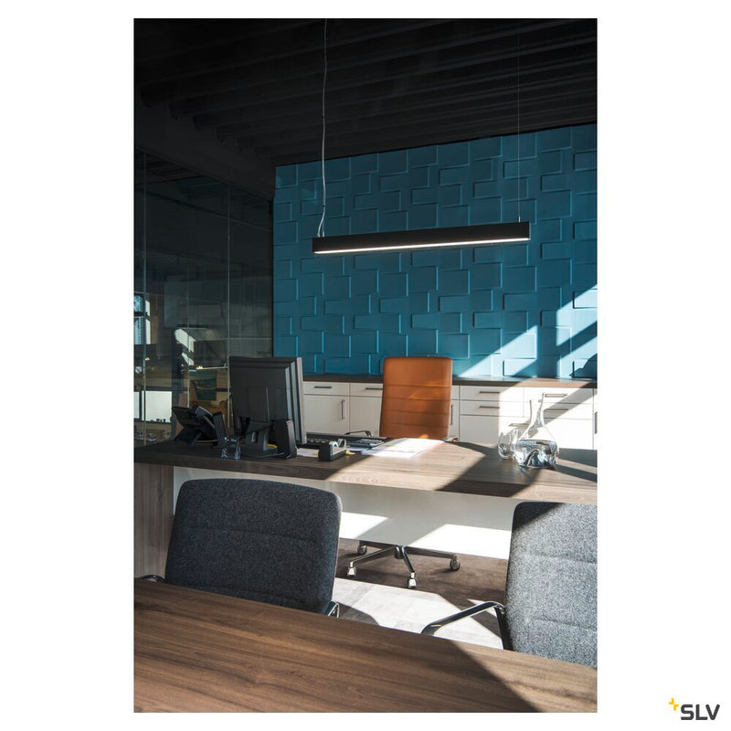 GLENOS, professional pendant, LED, 4000K, black, 1 m, 43W