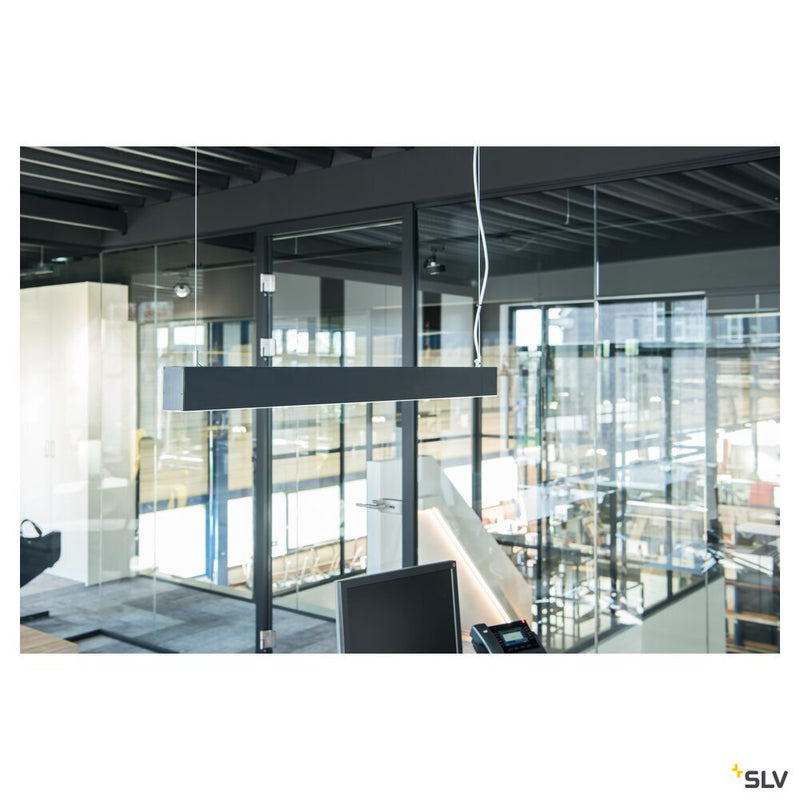 GLENOS, professional pendant, LED, 4000K, black, 1 m, 43W