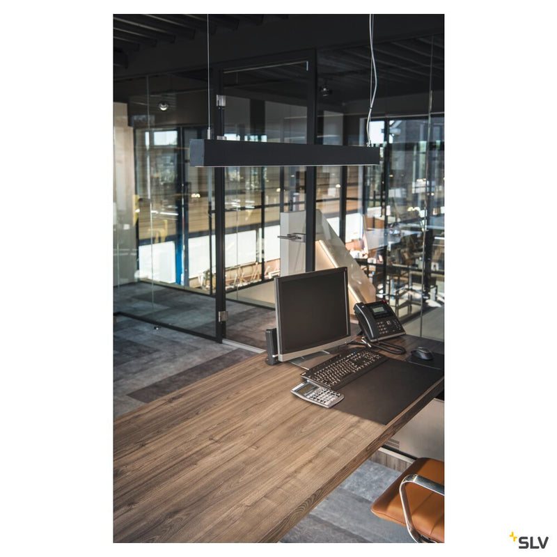 GLENOS, professional pendant, LED, 4000K, black, 1 m, 43W